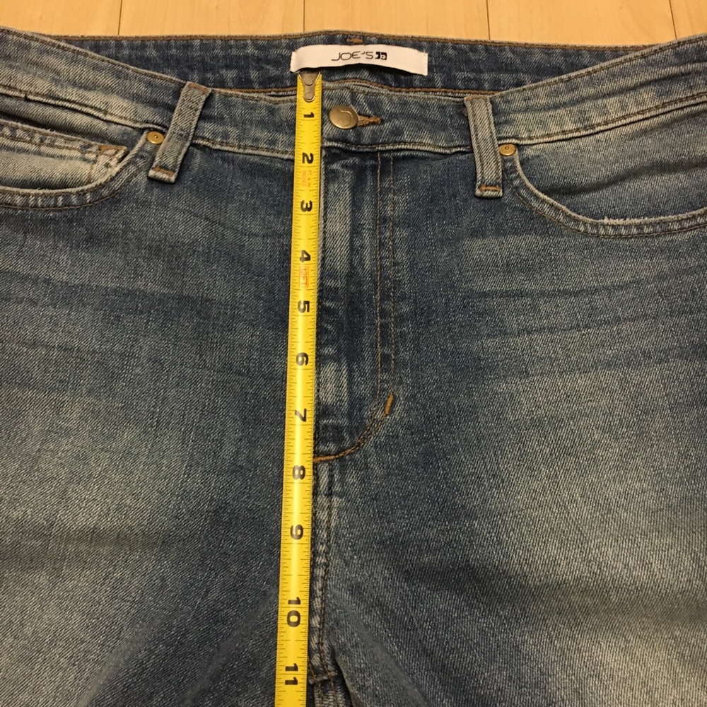 Joe’s Jeans High Rise Skinny Ankle Wheaton Raw Frayed Hem Size 30 Light Wash - Picture 8 of 15